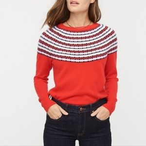 J. Crew Fair Isle Cashmere Sweater Large, New with Tags